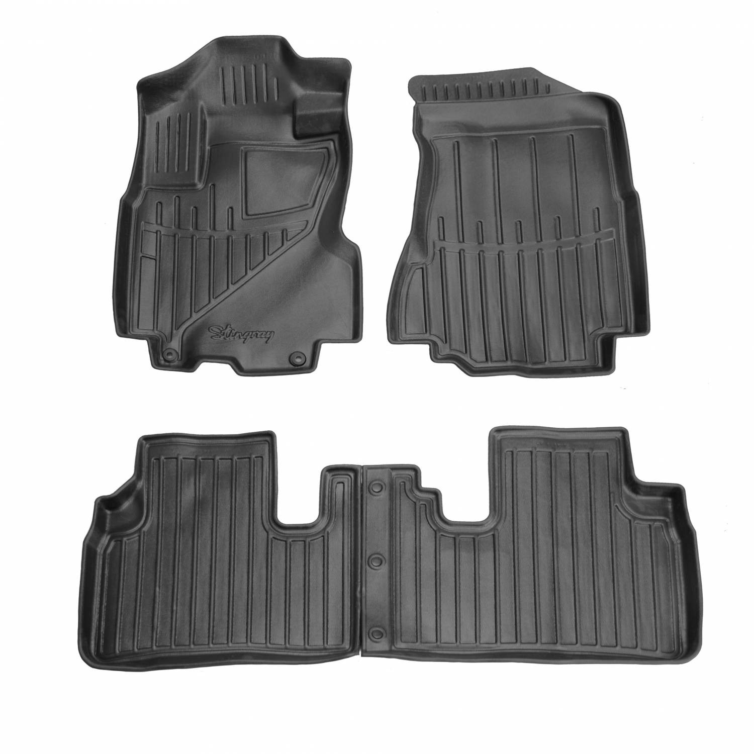  Kilimėliai 3D HONDA CR-V II 2002-2006, 4 vnt. juodi /5008144 Automobiliniai kilimėliai