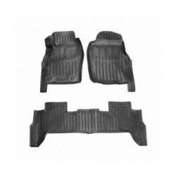 Kilimėliai 3D NISSAN Patrol Y61 1997-2013, 3 vnt. (5 dur.) juodi /5014353