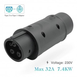 Type 1 - Type 2 adapteris be laido, 32A