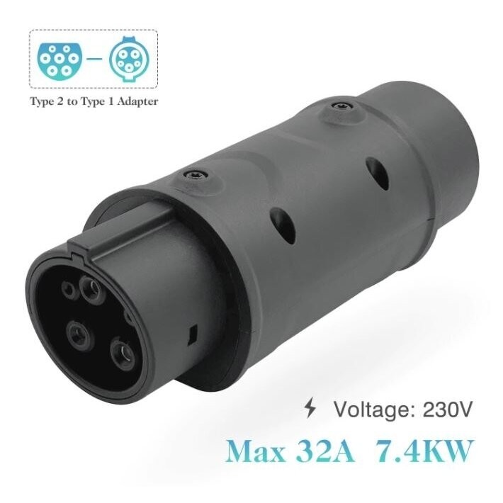 Type 1 - Type 2 adapteris be laido, 32A