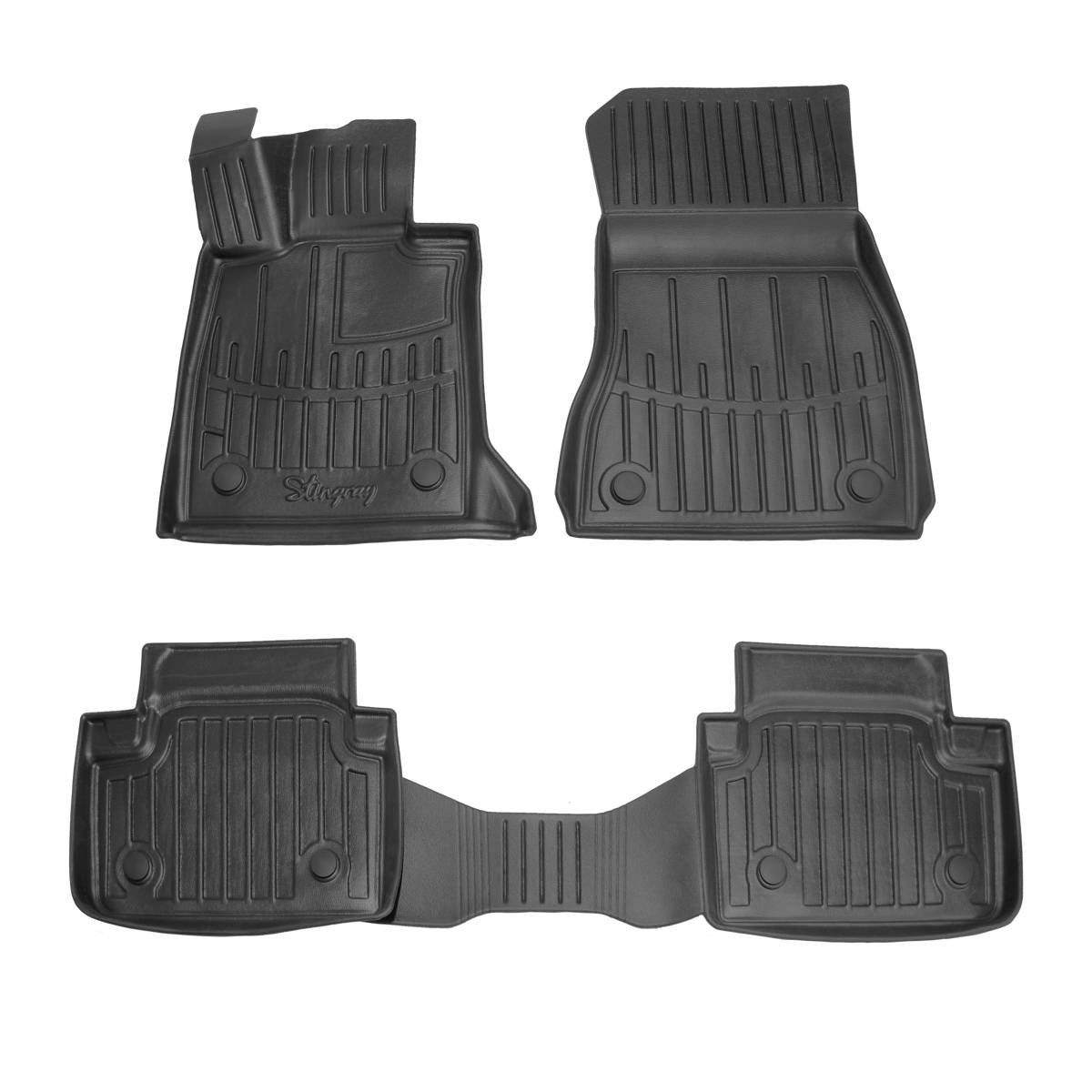  Kilimėliai 3D BMW 5 G60 2023-, 4 vnt. juodi /5027274 Automobiliniai kilimėliai