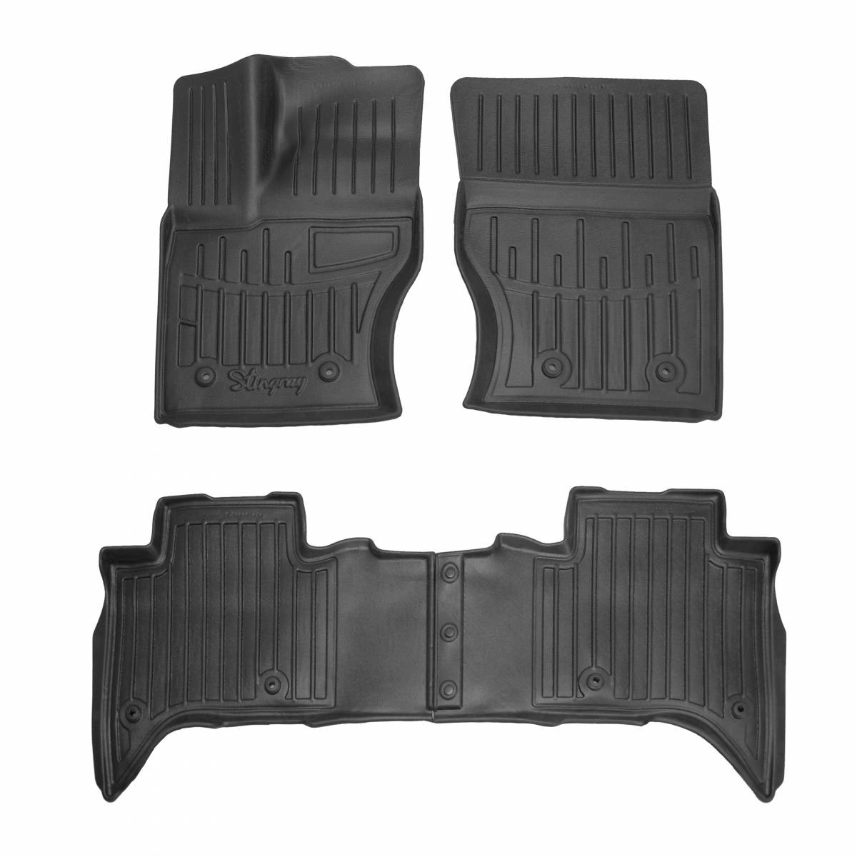  Kilimėliai 3D LAND ROVER RANGE ROVER IV L405 2012-2023, 4 vnt. juodi /5047044 Automobiliniai kilimėliai
