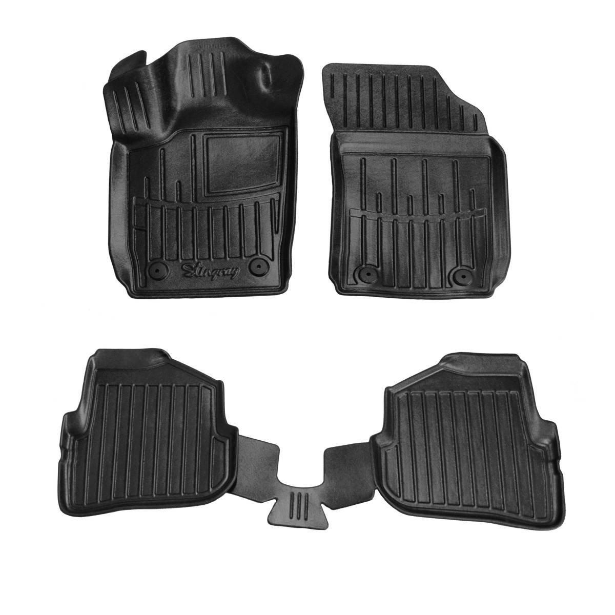 Kilimėliai 3D AUDI A1 8X 2010-2018, 4 vnt. juodi /5030194 Automobiliniai kilimėliai