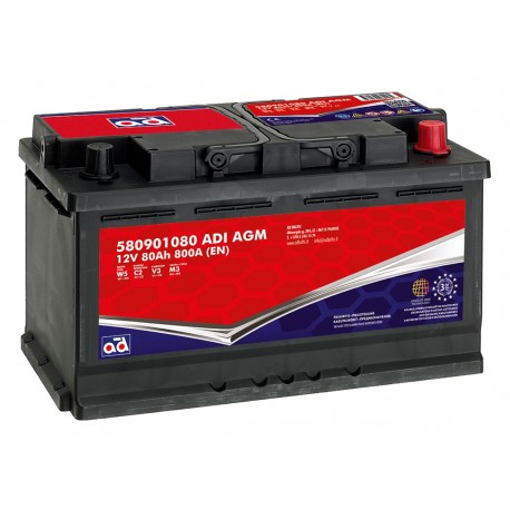 AD AD 580901080 ADI AGM Akumuliatoriai