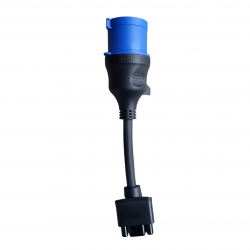 Tesla adapteris 32A Schuko tipo ( į 220V 7kw mėlynos spalvos rozete)