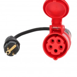 Adapteris 220V-3F kištukas Adapteris 220V-3F kištukas