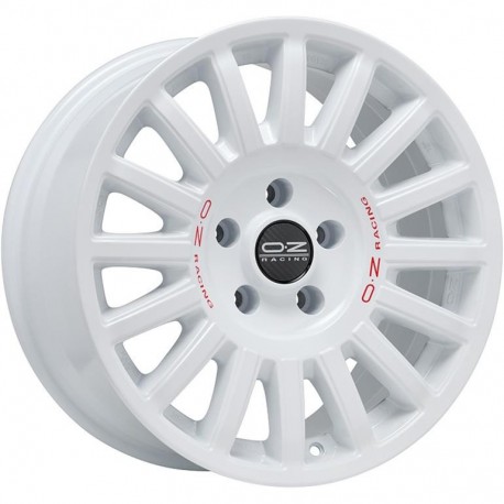 Rally Raid Race White Red Lettering
