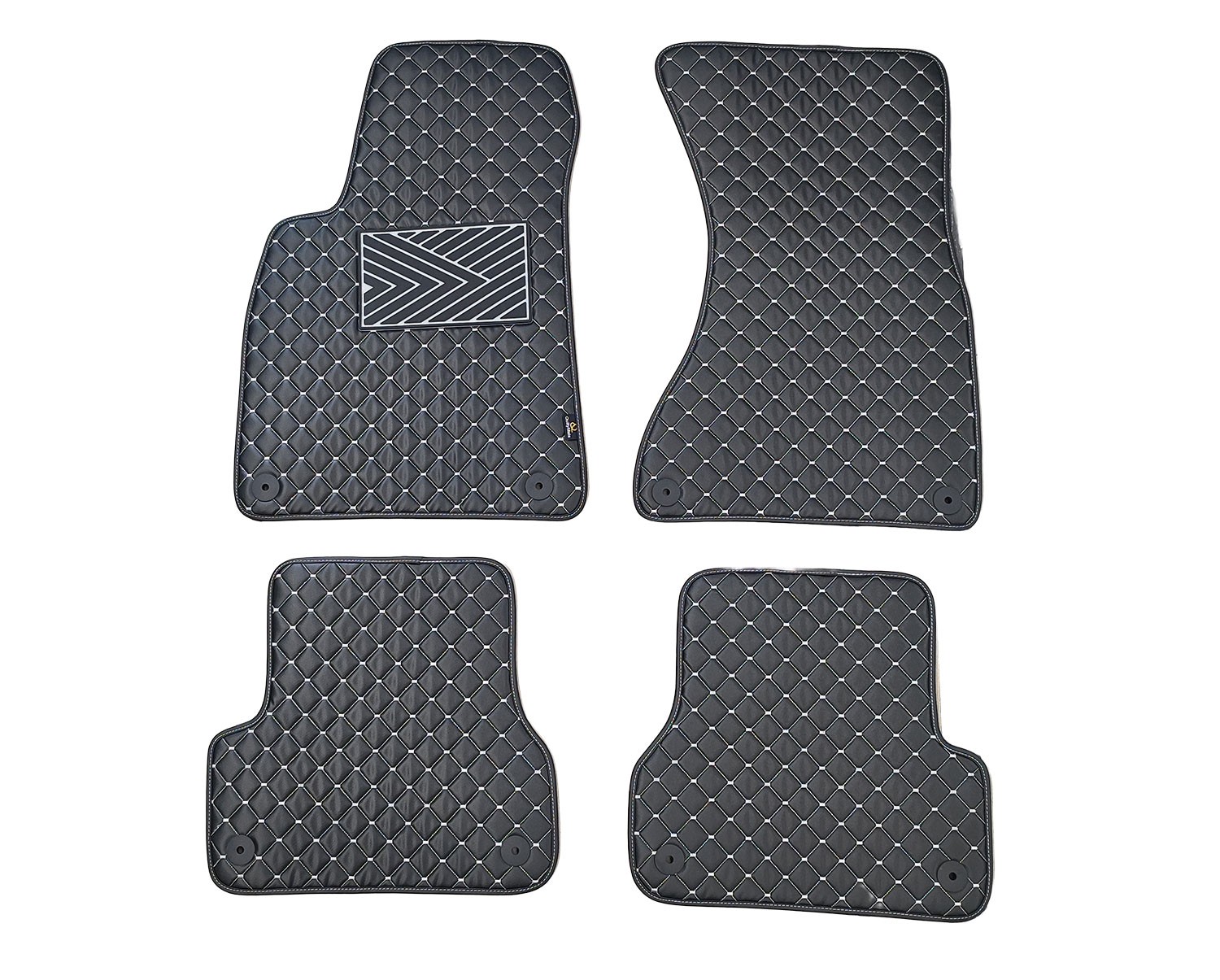  Kilimėliai QuiltyMats AUDI A6 2011-2018 (C7) (4 vnt.), Black-Gray /13-14 Automobiliniai kilimėliai