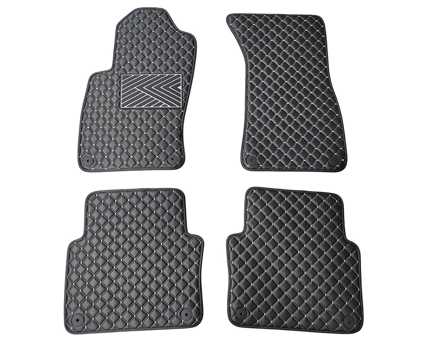  Kilimėliai QuiltyMats AUDI A8 2002-2009 (D3) (4 vnt.), Black-Gray /13-14 Automobiliniai kilimėliai