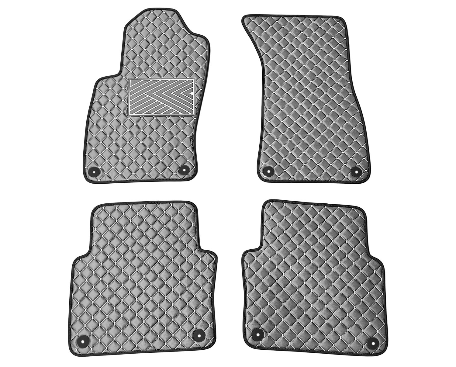  Kilimėliai QuiltyMats AUDI A8 2002-2009 (D3) (4 vnt.), D.Gray-Gray /33-14 Automobiliniai kilimėliai