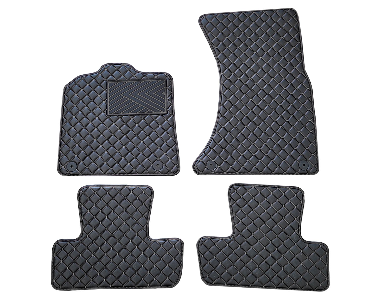 Kilimėliai QuiltyMats AUDI Q5 2008-2016 (4 vnt.), Black-Black /11-14 Automobiliniai kilimėliai