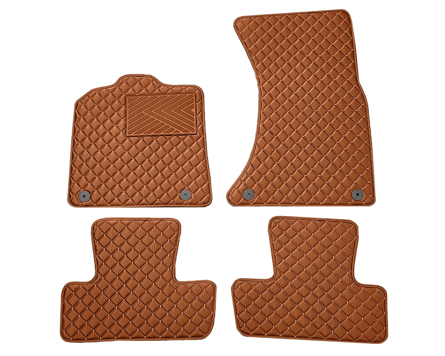  Kilimėliai QuiltyMats AUDI Q5 2008-2016 (4 vnt.), Brown-Brown /55-14 Automobiliniai kilimėliai