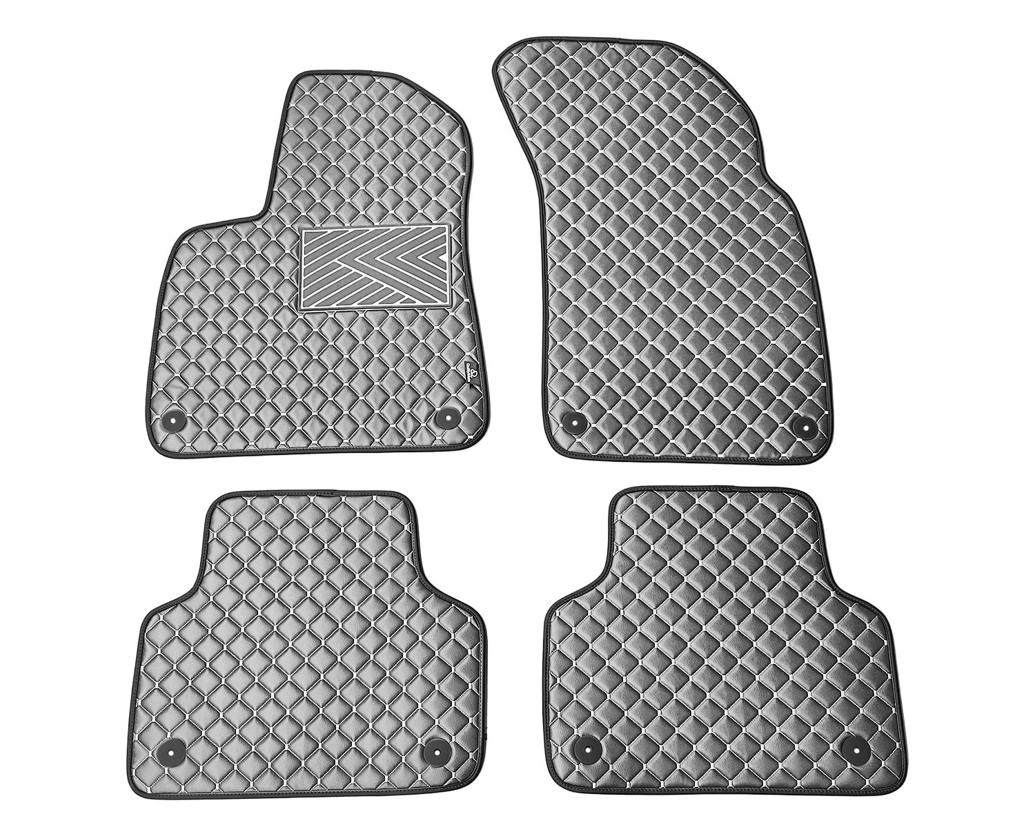  Kilimėliai QuiltyMats AUDI Q7 2015- (4 vnt.), D.Gray-Gray /33-14 Automobiliniai kilimėliai