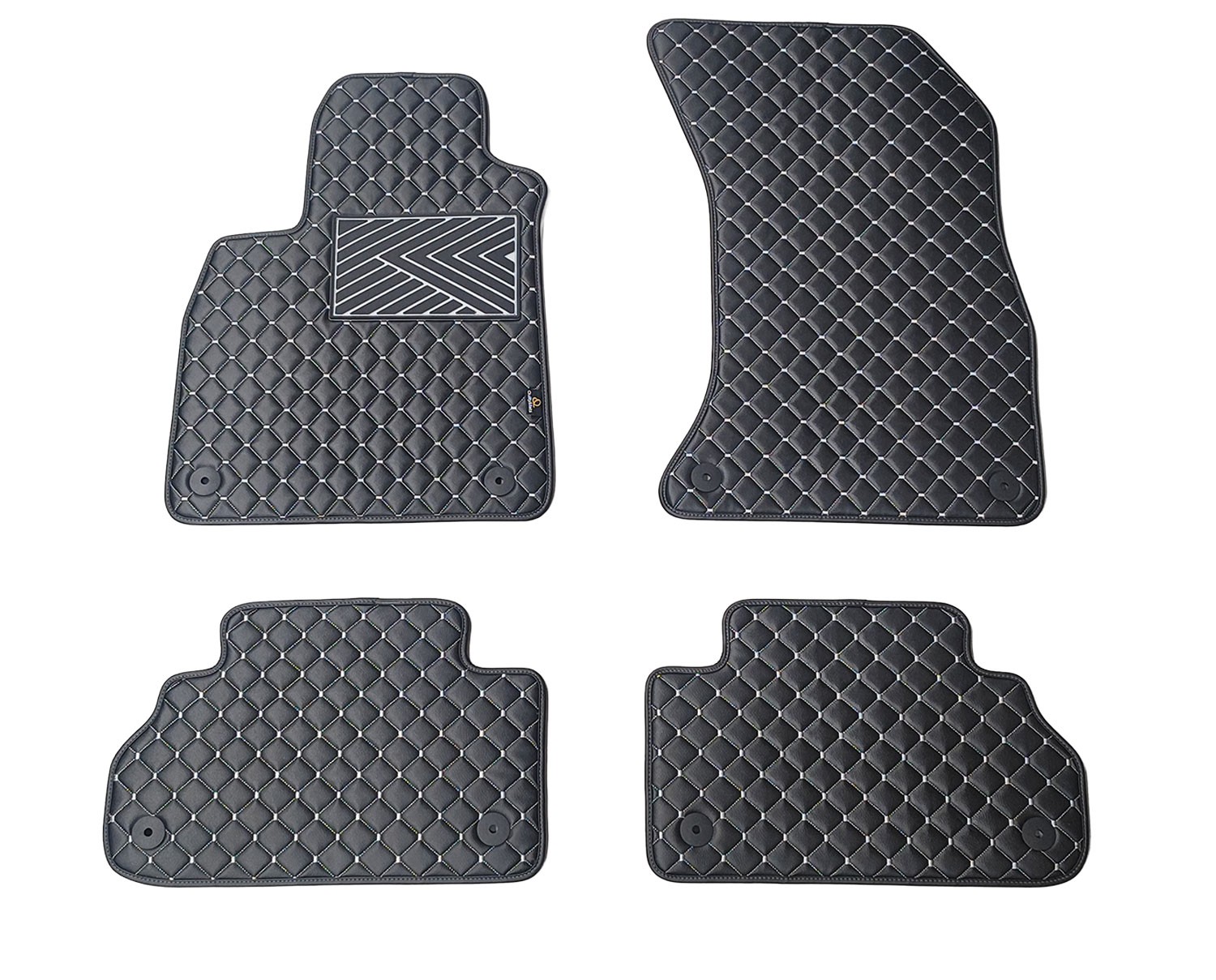 Kilimėliai QuiltyMats AUDI Q5 2017-2025 (4 vnt.), Black-Gray /13-14 Automobiliniai kilimėliai Kilimėliai QuiltyMats AUDI Q5 2017-2025 (4 vnt.), Black-Gray /13-14 Automobiliniai kilimėliai