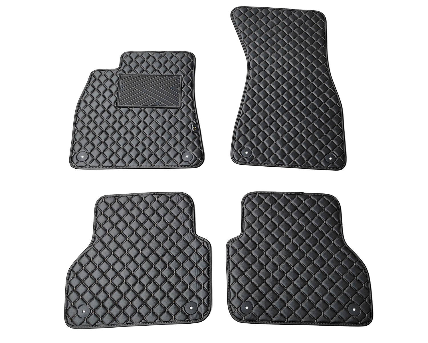  Kilimėliai QuiltyMats AUDI A7 2018- (4 vnt.), Black-Black /11-14 Automobiliniai kilimėliai