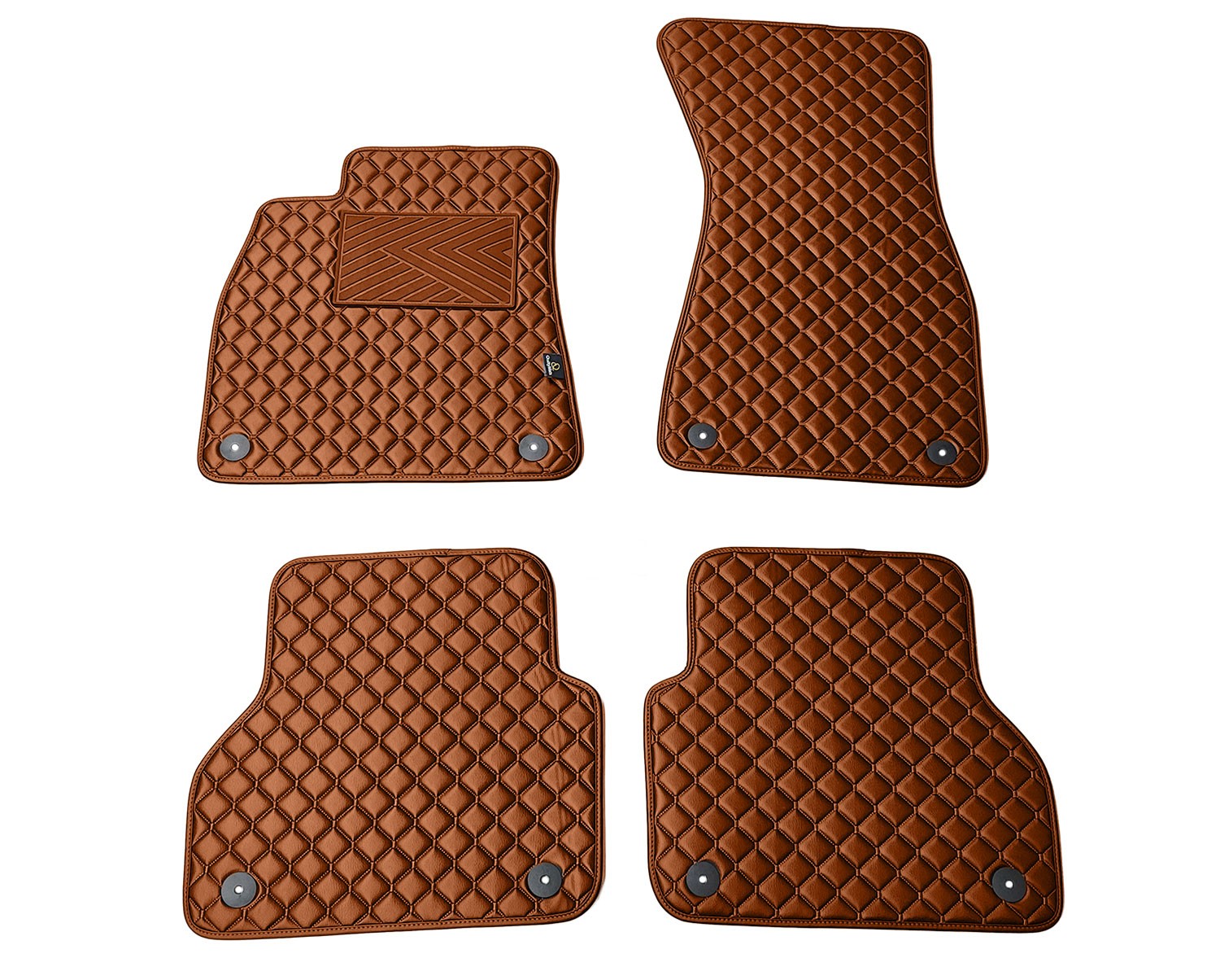  Kilimėliai QuiltyMats AUDI A7 2018-2025 (4 vnt.), Brown-Brown /55-14 Automobiliniai kilimėliai