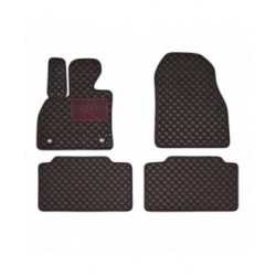 Kilimėliai QuiltyMats BMW 7 ser. 2008-2015 (F02) (4 vnt.), Black-Red /16-14