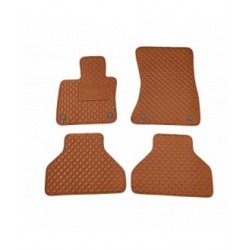 Kilimėliai QuiltyMats BMW X5 2007-2013 (E70) (4 vnt.), Brown-Brown /55-14