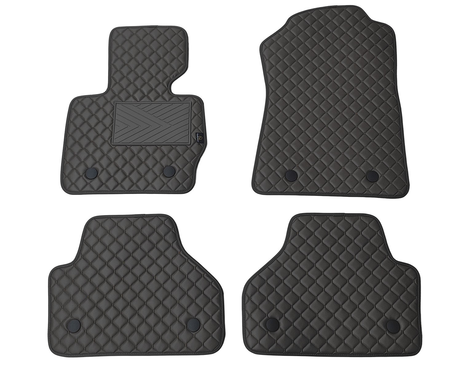  Kilimėliai QuiltyMats BMW X4 2014-2018 (F26) (4 vnt.), Black-Black /11-14 Automobiliniai kilimėliai