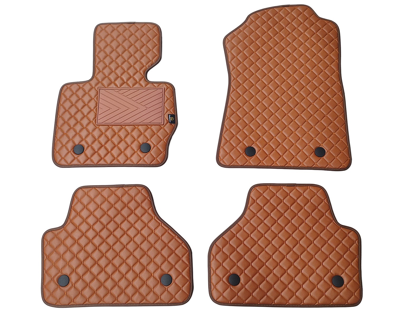  Kilimėliai QuiltyMats BMW X4 2014-2018 (F26) (4 vnt.), Brown-Brown /55-14 Automobiliniai kilimėliai