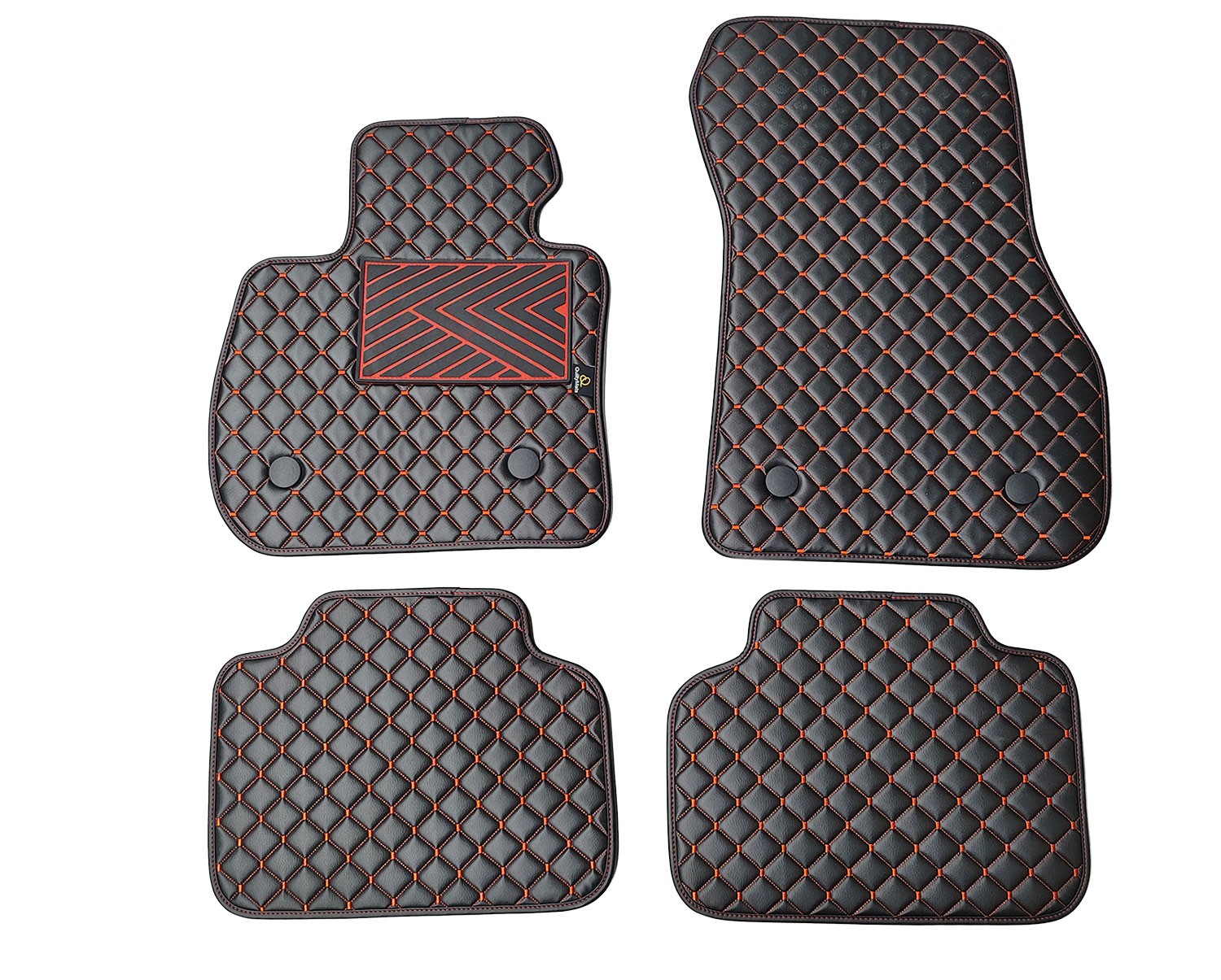 Kilimėliai QuiltyMats BMW 2 ser. 2014-2021 (F45) (4 vnt.), Black-Red /16-14 Automobiliniai kilimėliai Kilimėliai QuiltyMats BMW 2 ser. 2014-2021 (F45) (4 vnt.), Black-Red /16-14 Automobiliniai kilimėliai