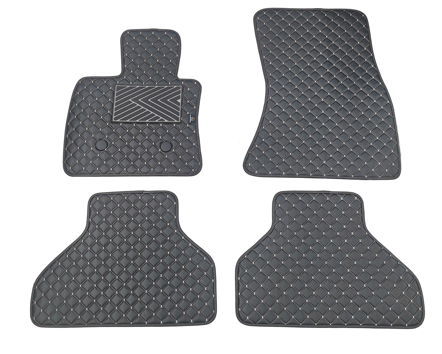  Kilimėliai QuiltyMats BMW X5 2013-2018 (F15) (4 vnt.), Black-Gray /13-14 Automobiliniai kilimėliai