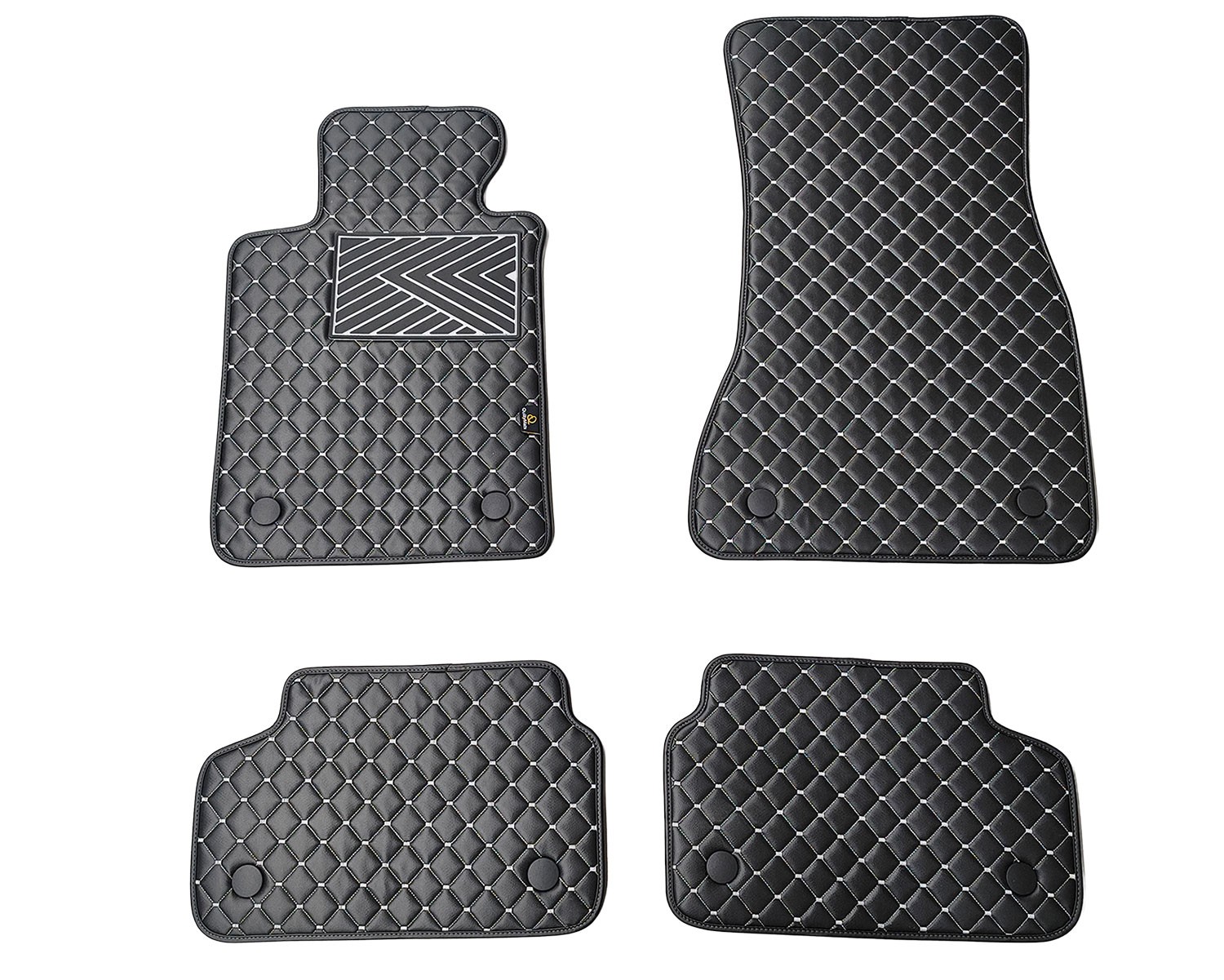  Kilimėliai QuiltyMats BMW 5 ser. 2016-2023 (G30/G31) (4 vnt.), Black-Gray /13-14 Automobiliniai kilimėliai