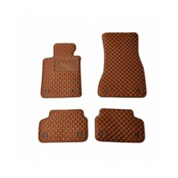 Kilimėliai QuiltyMats BMW 5 ser. 2016-2023 (G30/G31) (4 vnt.), Brown-Brown /55-14