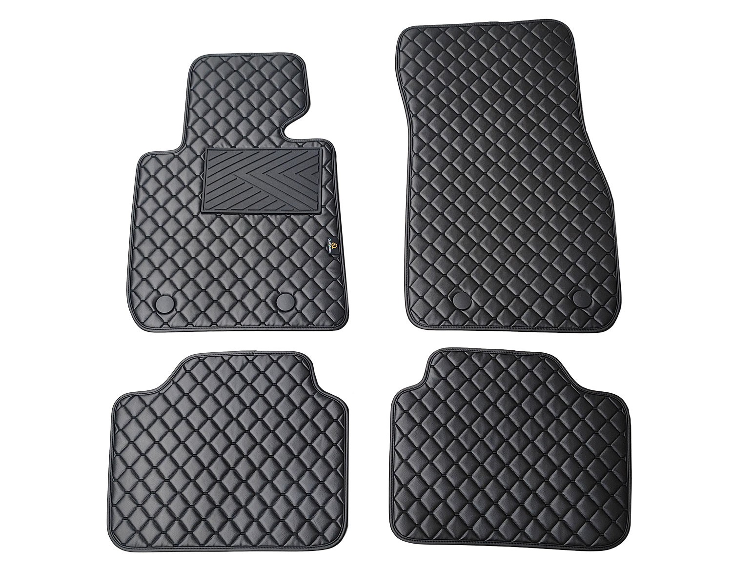  Kilimėliai QuiltyMats BMW 3 ser. 2019- (G20/G21) (4 vnt.), Black-Black /11-14 Automobiliniai kilimėliai