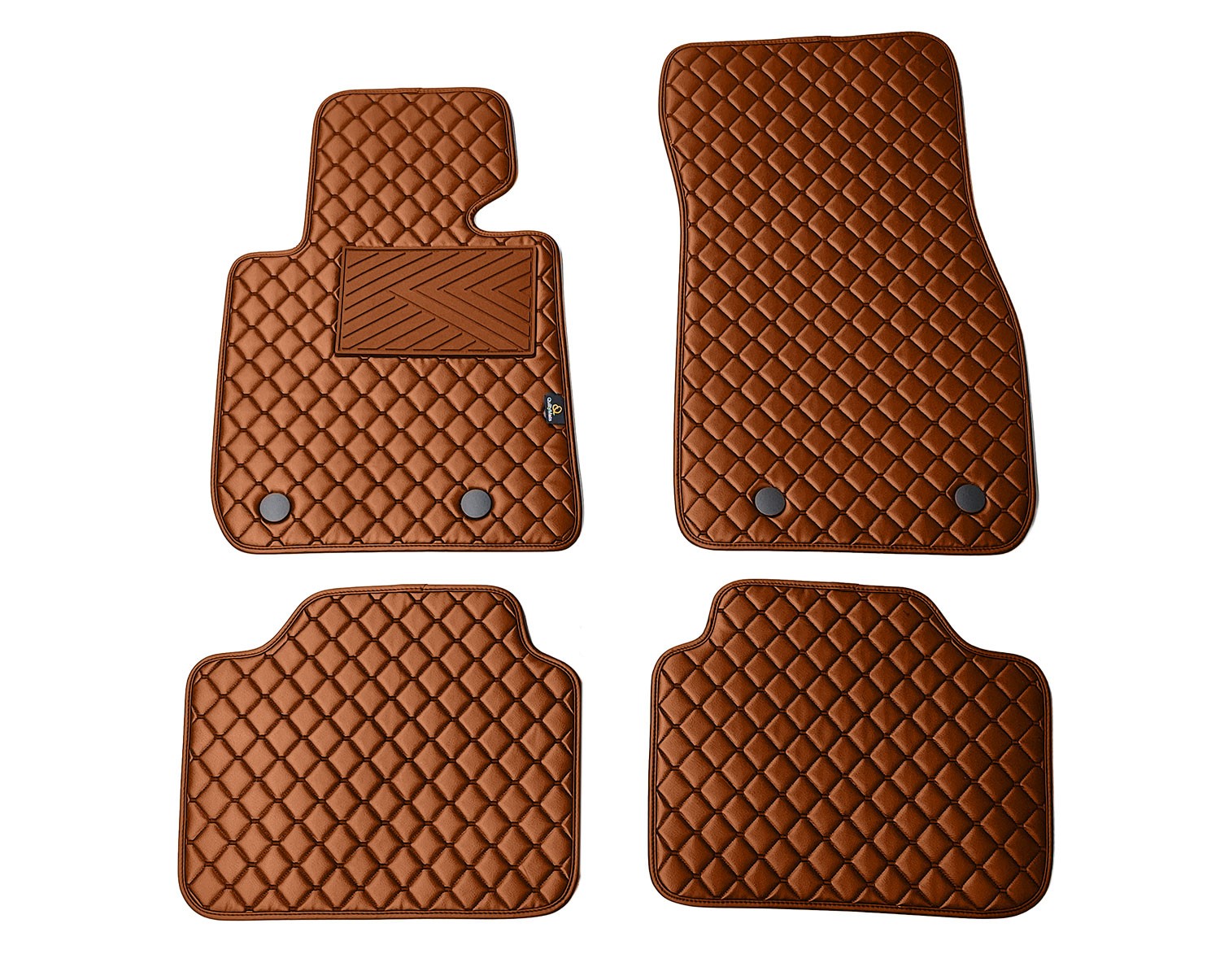  Kilimėliai QuiltyMats BMW 3 ser. 2019- (G20/G21) (4 vnt.), Brown-Brown /55-14 Automobiliniai kilimėliai
