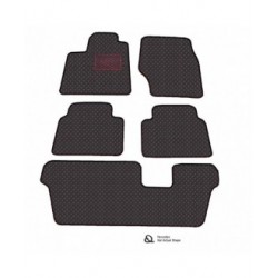 Kilimėliai QuiltyMats CHRYSLER GRAND VOYAGER 2008-2015 (7v I, II ir III eilės) (6 vnt.), Black-Red /16-MAX4