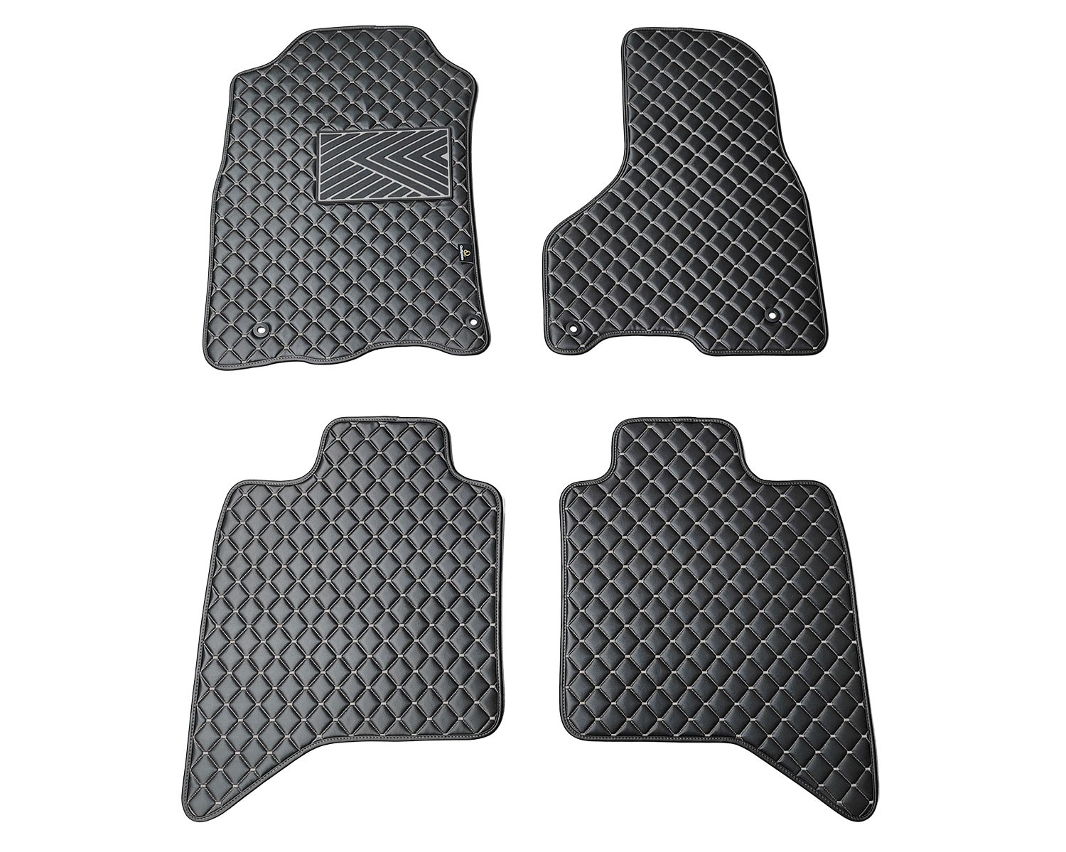 Kilimėliai QuiltyMats DODGE RAM 2009-2019 (4 vnt.), Black-Gray /13-14 Automobiliniai kilimėliai Kilimėliai QuiltyMats DODGE RAM 2009-2019 (4 vnt.), Black-Gray /13-14 Automobiliniai kilimėliai