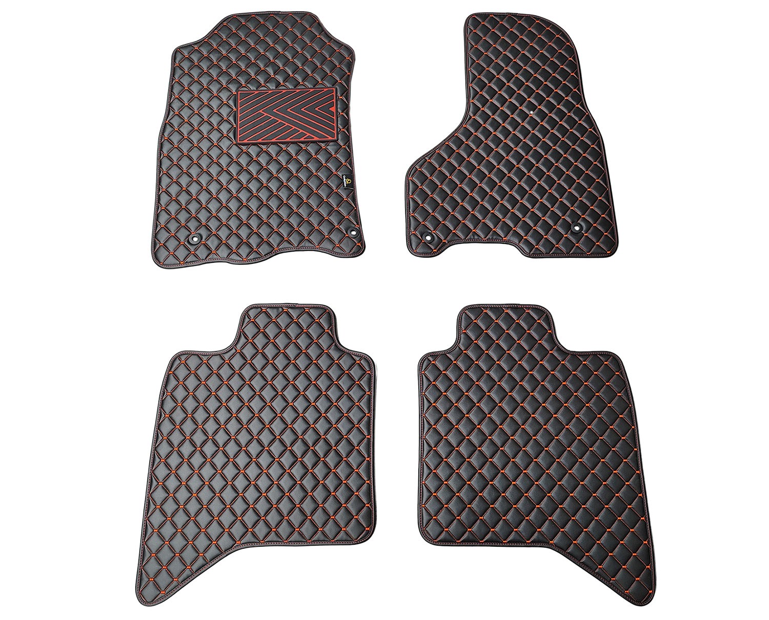 Kilimėliai QuiltyMats DODGE RAM 2009-2019 (4 vnt.), Black-Red /16-14 Automobiliniai kilimėliai Kilimėliai QuiltyMats DODGE RAM 2009-2019 (4 vnt.), Black-Red /16-14 Automobiliniai kilimėliai