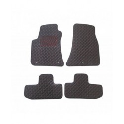 Kilimėliai QuiltyMats DODGE CHALLENGER 2008-2023 (4 vnt.), Black-Red /16-14