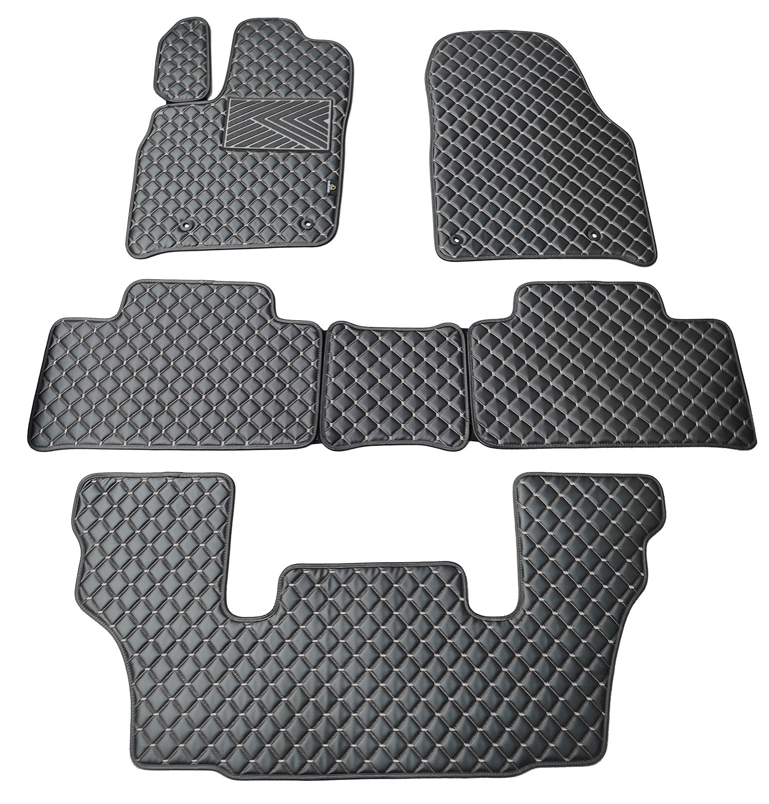 Kilimėliai QuiltyMats DODGE DURANGO 2011- (I, II ir III eilės 6v.) (5 vnt.), Black-Gray /13-MAX3 Automobiliniai kilimėliai Kilimėliai QuiltyMats DODGE DURANGO 2011- (I, II ir III eilės 6v.) (5 vnt.), Black-Gray /13-MAX3 Automobiliniai kilimėliai