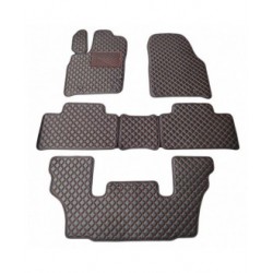 Kilimėliai QuiltyMats DODGE DURANGO 2011- (I, II ir III eilės 6v.) (5 vnt.), Black-Red /16-MAX3
