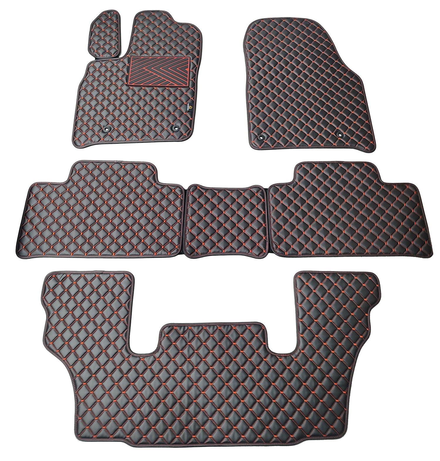 Kilimėliai QuiltyMats DODGE DURANGO 2011- (I, II ir III eilės 6v.) (5 vnt.), Black-Red /16-MAX3 Automobiliniai kilimėliai Kilimėliai QuiltyMats DODGE DURANGO 2011- (I, II ir III eilės 6v.) (5 vnt.), Black-Red /16-MAX3 Automobiliniai kilimėliai