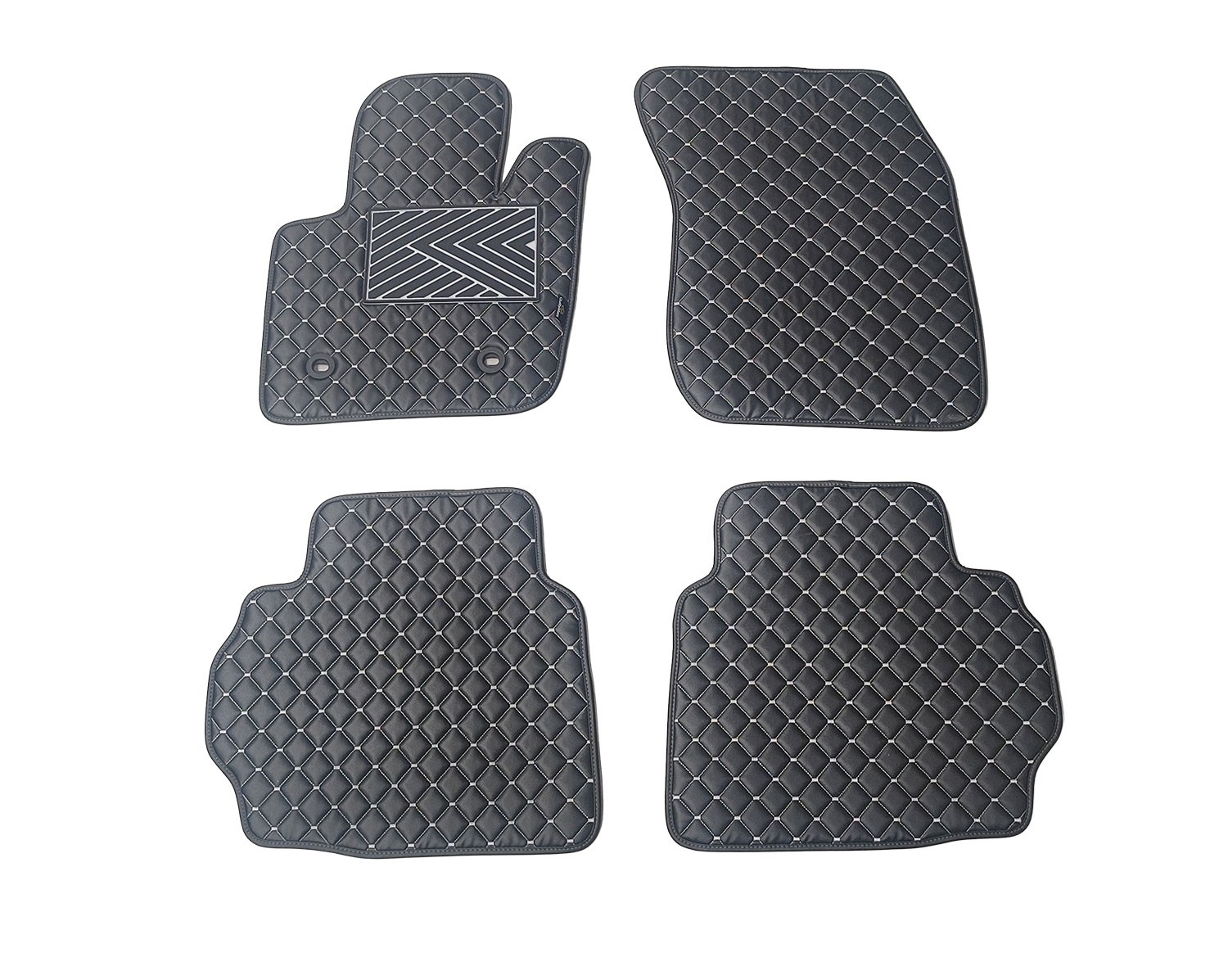  Kilimėliai QuiltyMats FORD MONDEO 2014-2022 (4 vnt.), Black-Gray /13-14 Automobiliniai kilimėliai