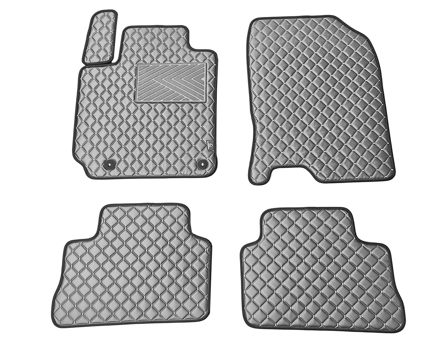  Kilimėliai QuiltyMats HYUNDAI KONA 2017- (4 vnt.), D.Gray-Gray /33-14 Automobiliniai kilimėliai
