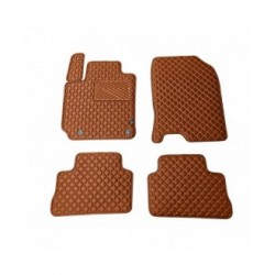 Kilimėliai QuiltyMats HYUNDAI KONA 2017-2023 (4 vnt.), Brown-Brown /55-14