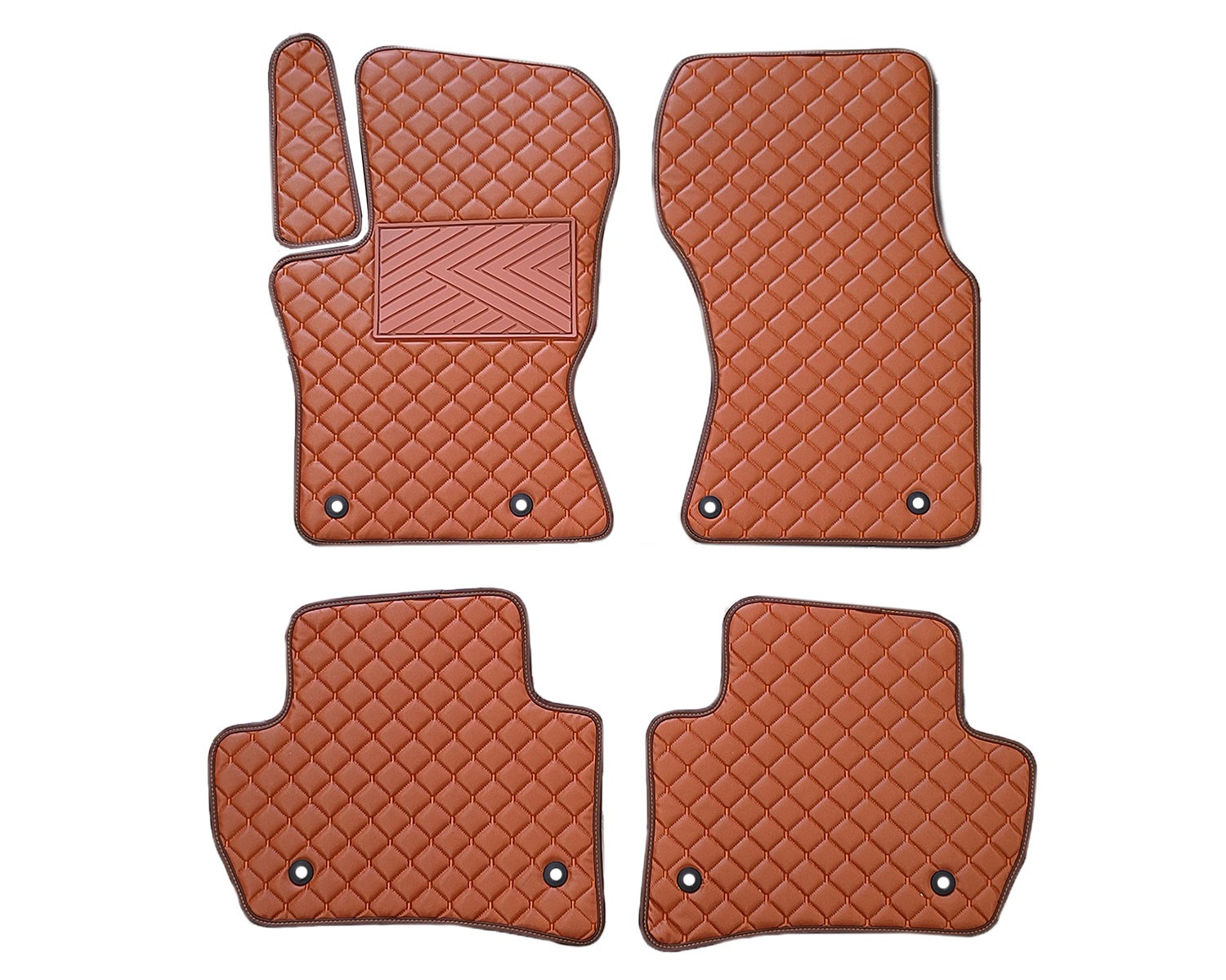  Kilimėliai QuiltyMats JAGUAR F-PACE 2016-2025 (5 vnt.), Brown-Brown /55-14 Automobiliniai kilimėliai