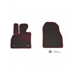 Kilimėliai QuiltyMats JAGUAR F-TYPE 2013-2020 (Coupe) (2 vnt.), Black-Red /16-12