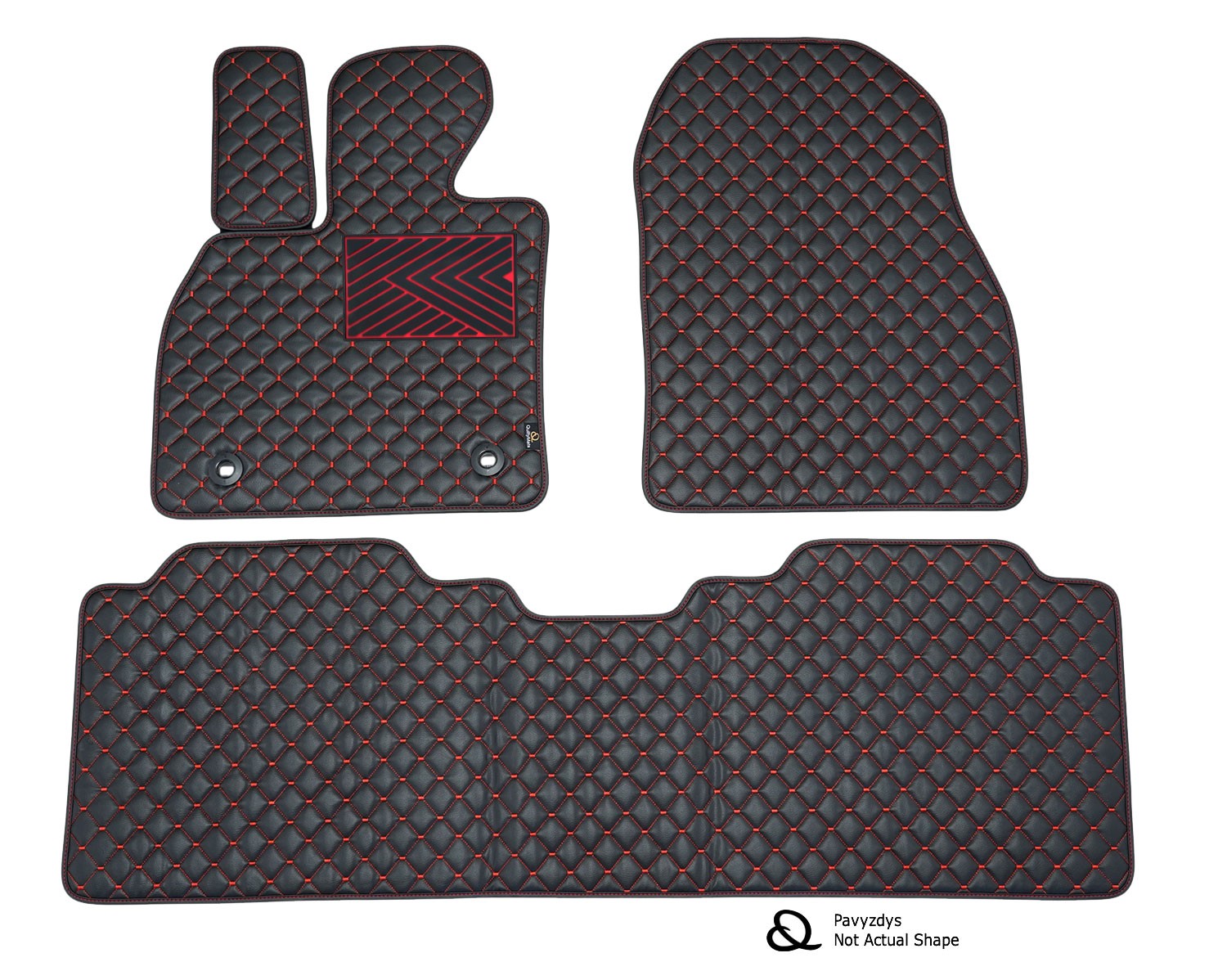 Kilimėliai QuiltyMats KIA SORENTO 2003-2007 (3 vnt.), Black-Red /16-16 Automobiliniai kilimėliai Kilimėliai QuiltyMats KIA SORENTO 2003-2007 (3 vnt.), Black-Red /16-16 Automobiliniai kilimėliai