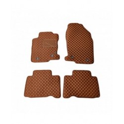 Kilimėliai QuiltyMats LEXUS NX 2014-2021 (4 vnt.), Brown-Brown /55-14