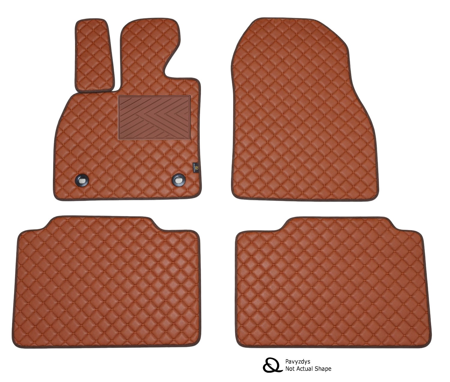 Kilimėliai QuiltyMats MAZDA CX-3 2015-2021 (4 vnt.), Brown-Brown /55-14 Automobiliniai kilimėliai Kilimėliai QuiltyMats MAZDA CX-3 2015-2021 (4 vnt.), Brown-Brown /55-14 Automobiliniai kilimėliai