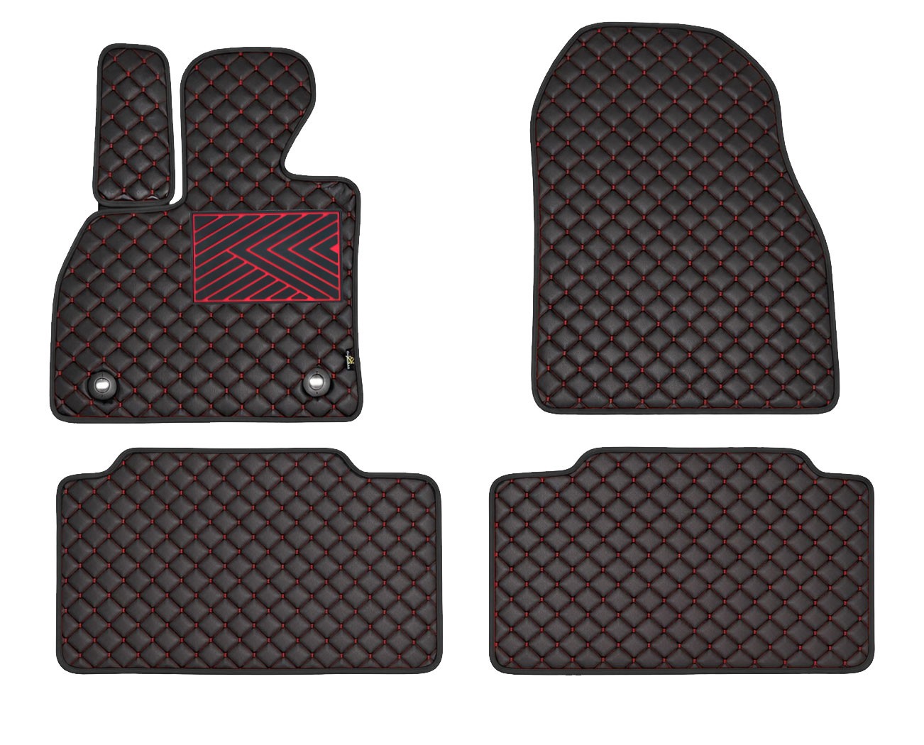 Kilimėliai QuiltyMats MAZDA 3 2019- (4 vnt.), Black-Red /16-14 Automobiliniai kilimėliai Kilimėliai QuiltyMats MAZDA 3 2019- (4 vnt.), Black-Red /16-14 Automobiliniai kilimėliai