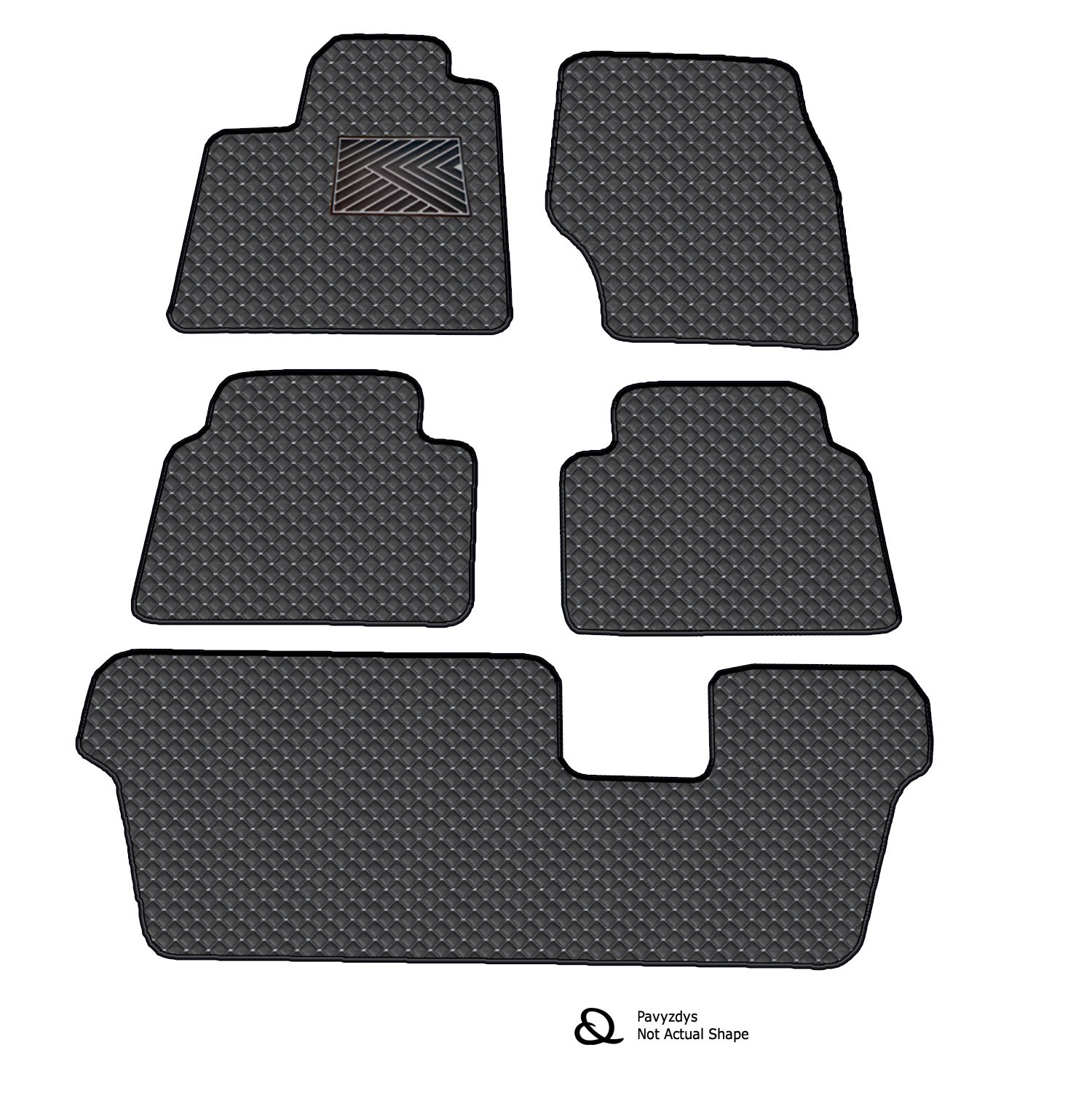 Kilimėliai QuiltyMats MAZDA CX-80 2024- (6v., I, II ir III eilės) (7 vnt.), Black-Gray /13-MAX2 Automobiliniai kilimėliai Kilimėliai QuiltyMats MAZDA CX-80 2024- (6v., I, II ir III eilės) (7 vnt.), Black-Gray /13-MAX2 Automobiliniai kilimėliai