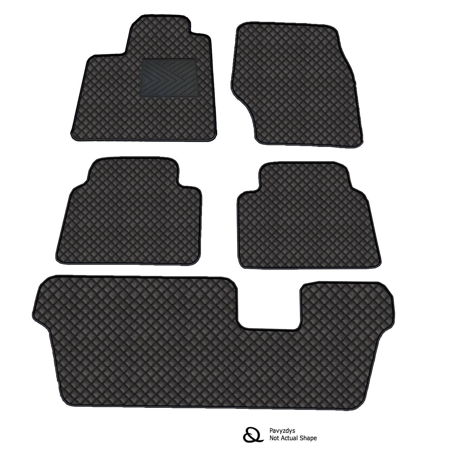 Kilimėliai QuiltyMats MAZDA CX-80 2024- (7v., I, II ir III eilės) (7 vnt.), Black-Black /11-MAX2 Automobiliniai kilimėliai Kilimėliai QuiltyMats MAZDA CX-80 2024- (7v., I, II ir III eilės) (7 vnt.), Black-Black /11-MAX2 Automobiliniai kilimėliai