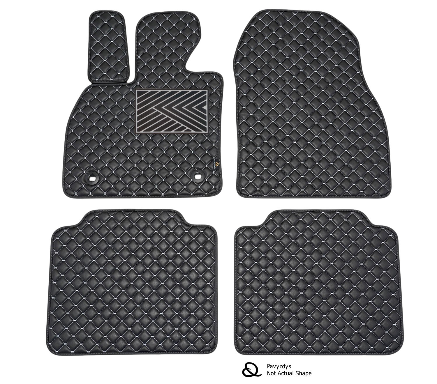 Kilimėliai QuiltyMats MAZDA 2 2022- (4 vnt.), Black-Gray /13-14 Automobiliniai kilimėliai Kilimėliai QuiltyMats MAZDA 2 2022- (4 vnt.), Black-Gray /13-14 Automobiliniai kilimėliai