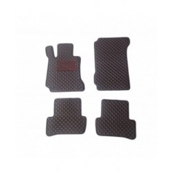 Kilimėliai QuiltyMats MERCEDES-BENZ C-class W204 2007-2014 (4 vnt.), Black-Red /16-14